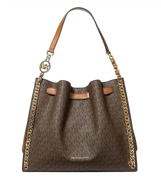 Brown Mina Large Shoulder Bag