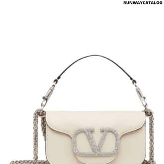 White Loc Small Shoulder Bag