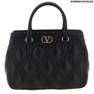 Black Quilted 67 Satchel