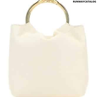 White Leather Tote