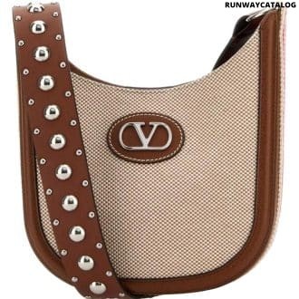 Multicolor Vlogo Signature Studded Cross Body Bag