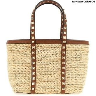 Natural Rockstud Mini Tote
