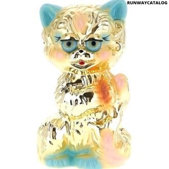 Gold Le Chat De La Maison Clutch