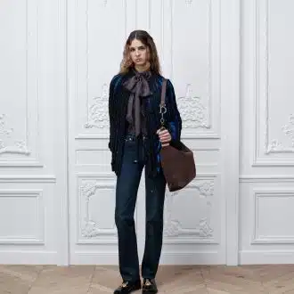 Chocolate Suede Calfskin