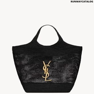 ICARE IN RAFFIA BLACK