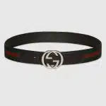 Reversible belt with Interlocking G buckle