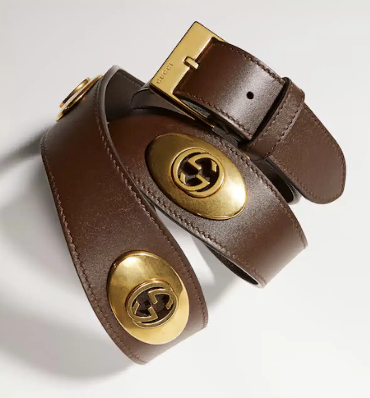 Belt with square buckle