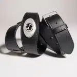 Belt with square buckle