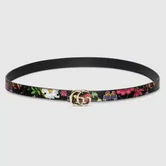 Gucci Leather belt with GG detail - Runway Catalog