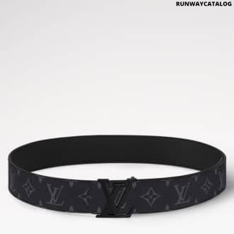 LV Initiales 40mm Matte Black Belt