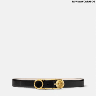Safety Pin Leather Belt