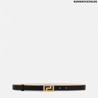 Greca Goddess Leather Belt 2 cm