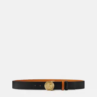 Medusa Biggie Reversible Leather Belt 4 cm