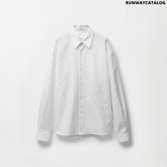Striped Cotton-Poplin Loose Shirt