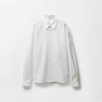 Striped Cotton-Poplin Loose Shirt
