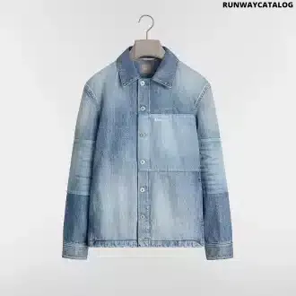 Overshirt with Patchwork Effect