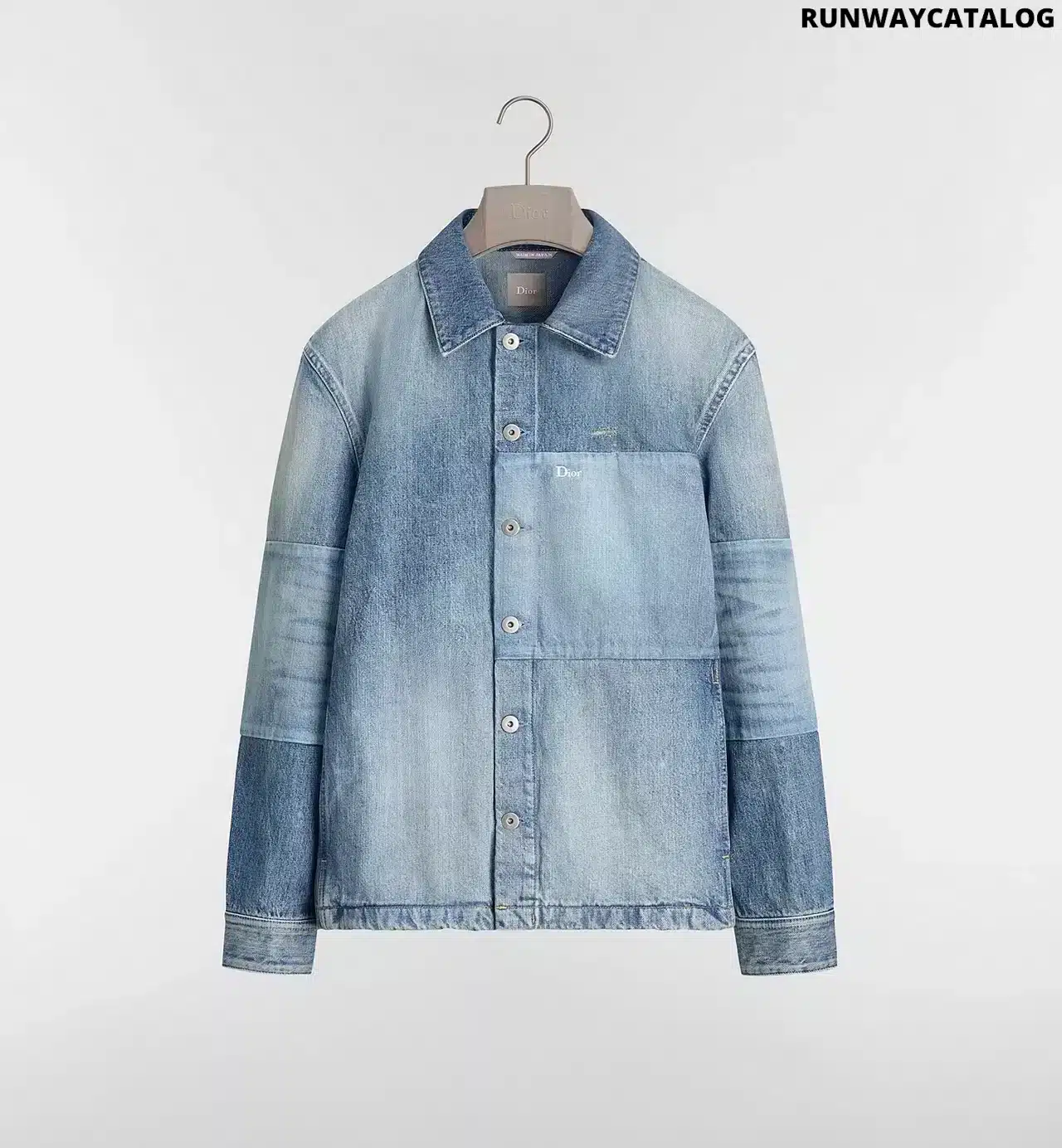 Overshirt with Patchwork Effect