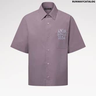 Printed Signature Short-Sleeved Shirt