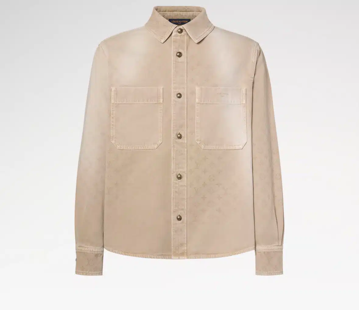 Monogram Denim Long-Sleeved Shirt