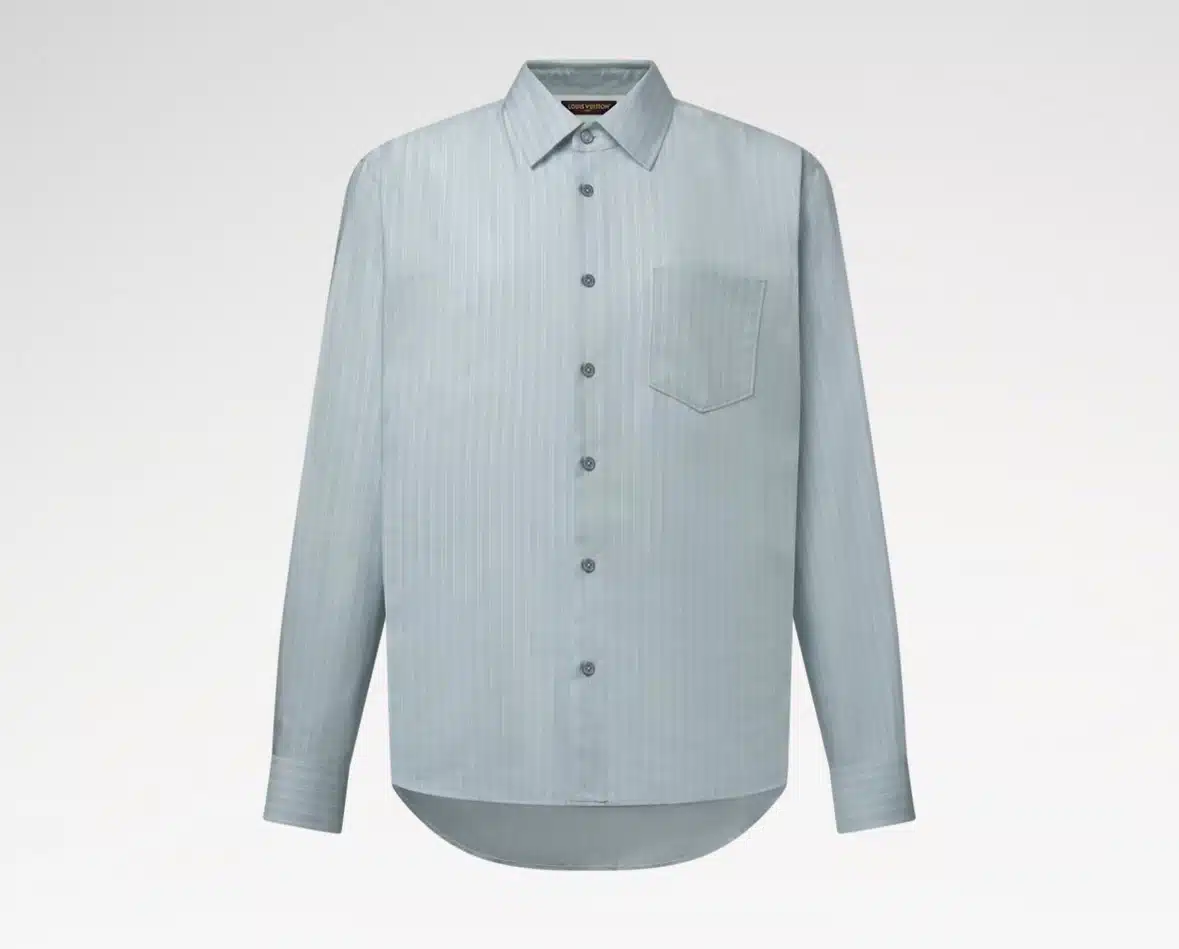 Striped Long-Sleeved Silk-Blend Shirt - Image 2