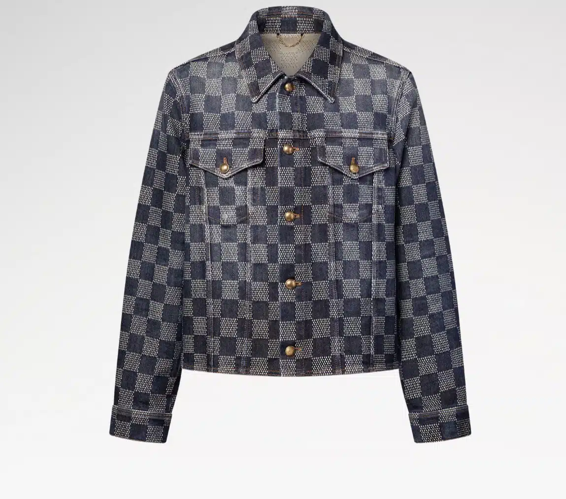 Damier Denim Long-Sleeved Shirt