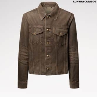 Coffee Indigo Denim Long-Sleeved Shirt