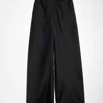 Technical silk poplin pants