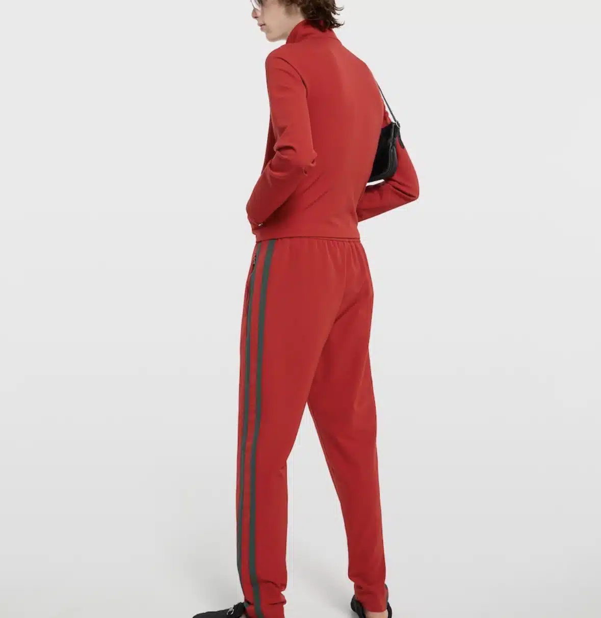 Stretch nylon sportswear pants with Web - Image 2