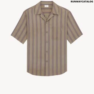 CASSANDRE SHIRT IN STRIPED COTTON TWILL