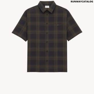 TARTAN SHIRT IN COTTON VOILE