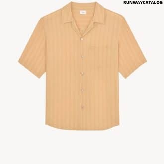 SHIRT IN STRIPED SILK