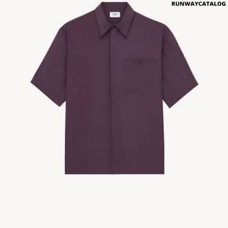 PAJAMA SHIRT IN VISCOSE AND SILK