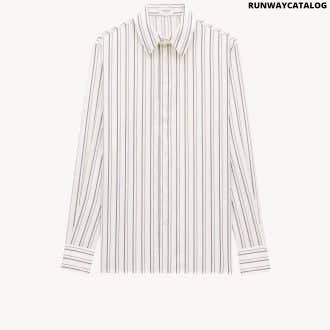 SHIRT IN STRIPED SILK