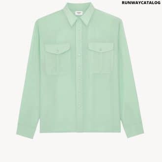SHIRT IN VISCOSE AND SILK