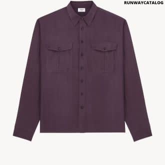 SHIRT IN VISCOSE AND SILK