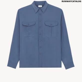 SHIRT IN VISCOSE AND SILK