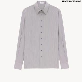 SHIRT IN STRIPED SILK