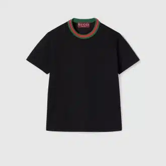 T-SHIRT WITH GUCCI PRINT - Runway Catalog