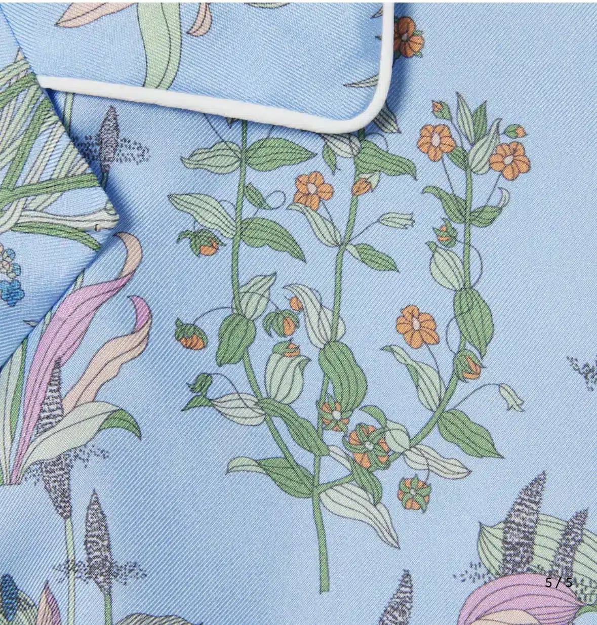 Printed silk twill shirt - Image 2