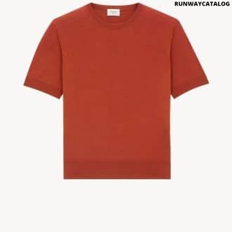 T-SHIRT SWEATER IN WOOL