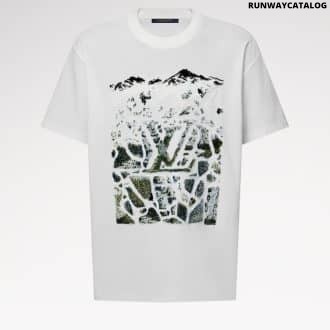 Velvet Jacquard Short-Sleeved T-Shirt