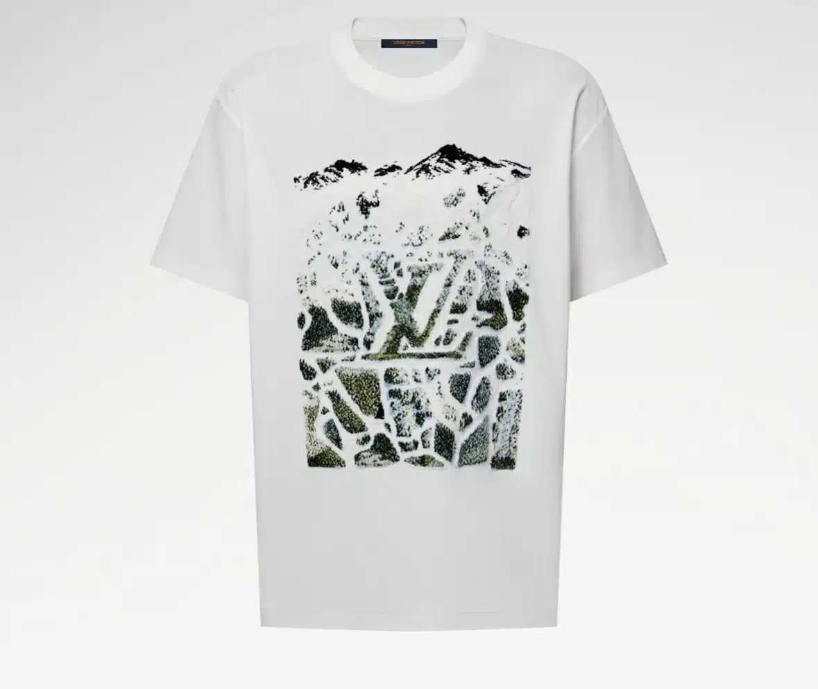 Velvet Jacquard Short-Sleeved T-Shirt