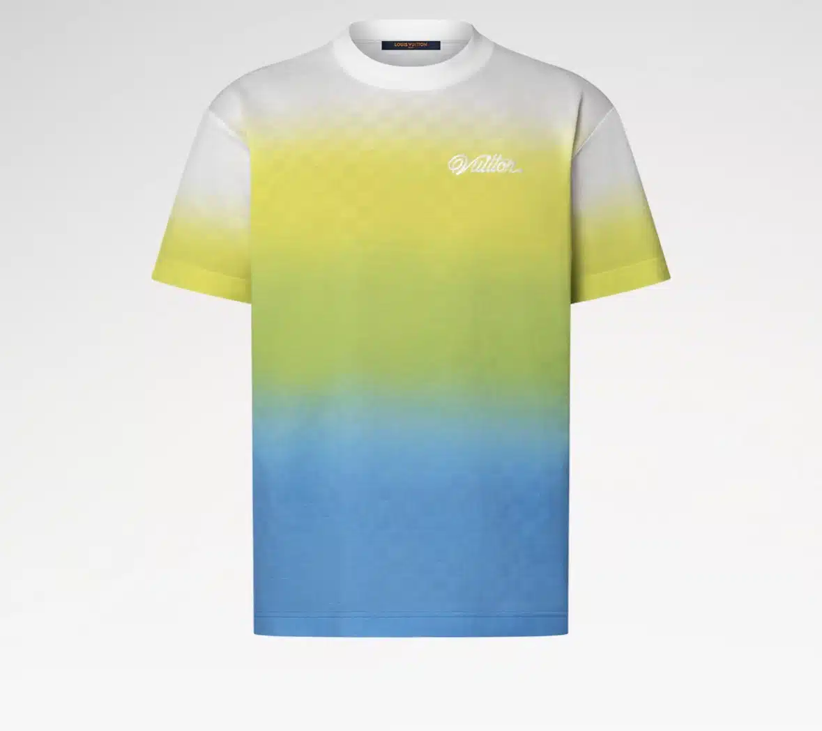 Damier Gradient Jacquard Cotton T-Shirt
