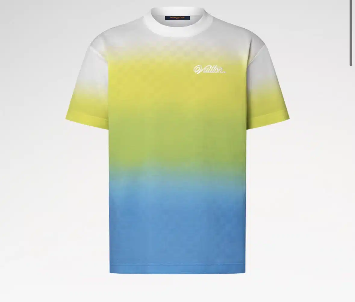 Damier Gradient Jacquard Cotton T-Shirt - Image 2