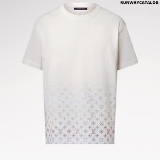 Monogram Gradient Embellished Short-Sleeved Crewneck