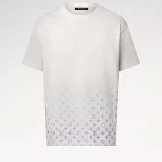 Monogram Gradient Embellished Short-Sleeved Crewneck