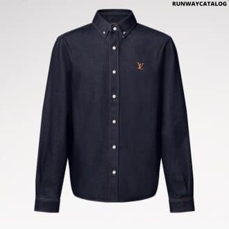 Denim Long-Sleeved Shirt