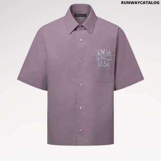 Printed Signature Short-Sleeved Shirt