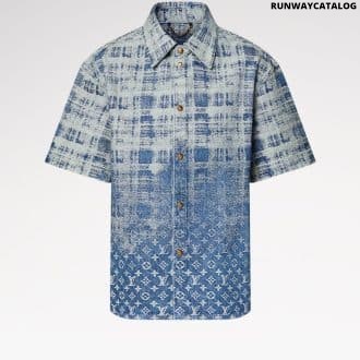 Denim Short-Sleeved Shirt