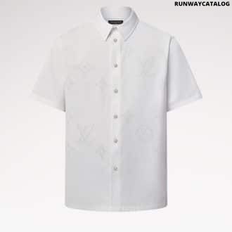 Monogram Printed Short-Sleeved Shirt